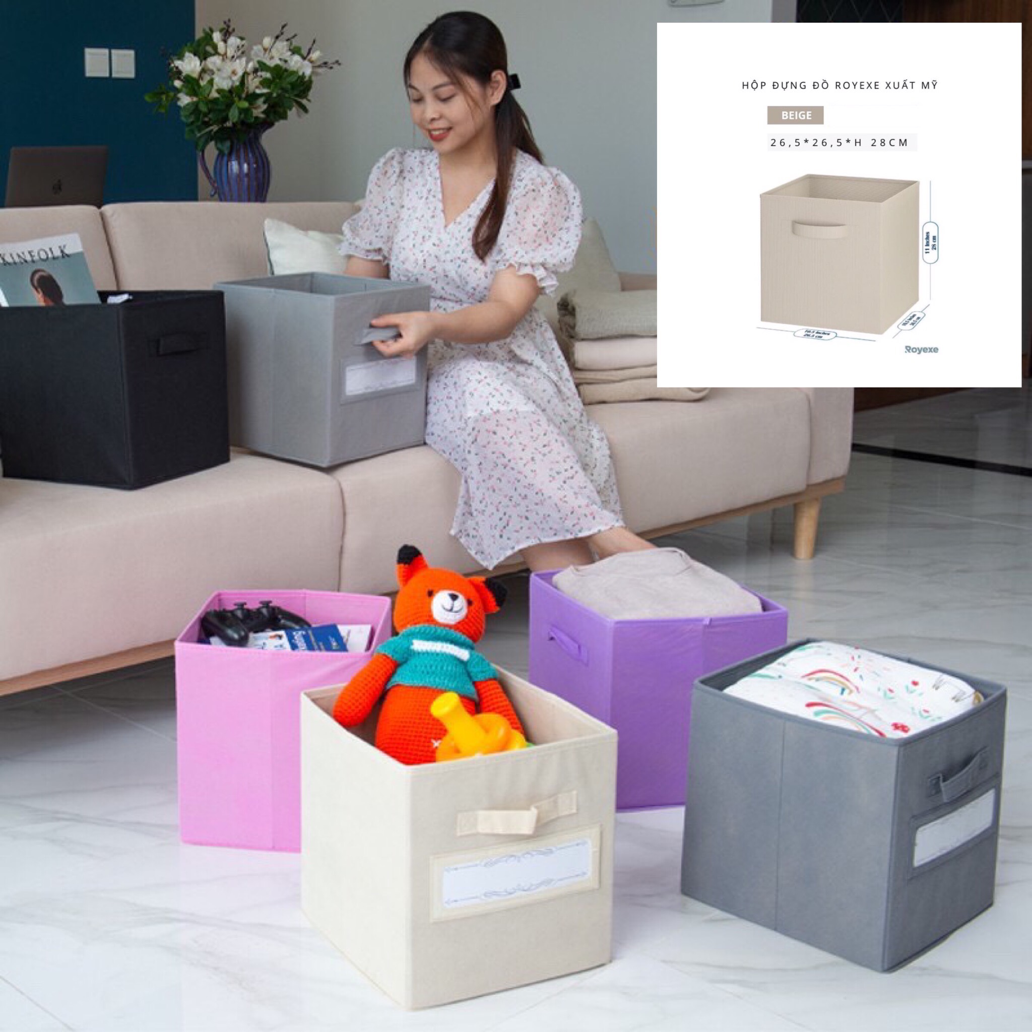Sét 3 hộp đựng đồ đa năng Việt Nam size max