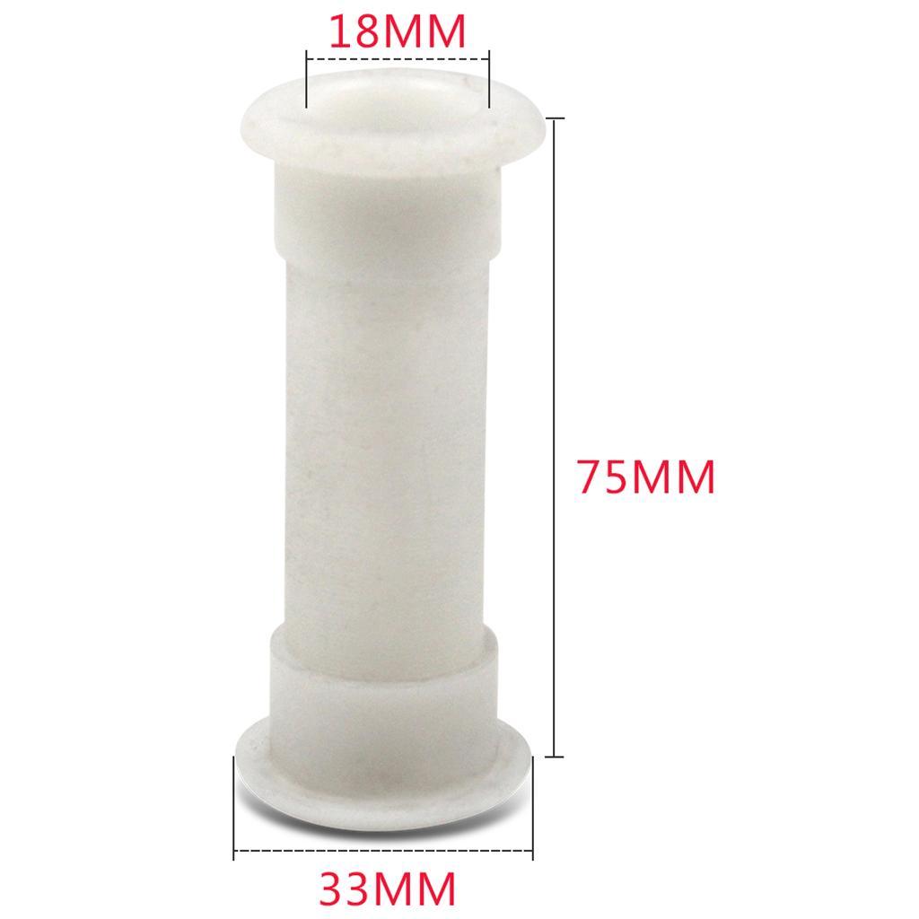 2x Thru-Hull Connector 3/4" White for Transom Motorwell Livewell or Baitwell