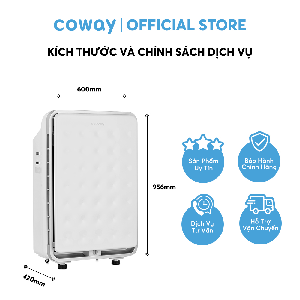 Máy lọc không khí Coway Tuba AP-3008FH - Hàng chính hãng