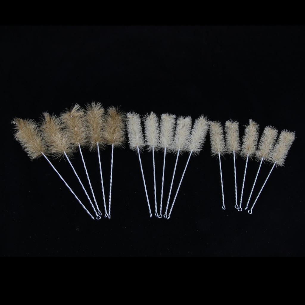 Set Of 15 Pieces Test Tube Brushes Brush Cleaning Tool 3 Sizes S/M/L