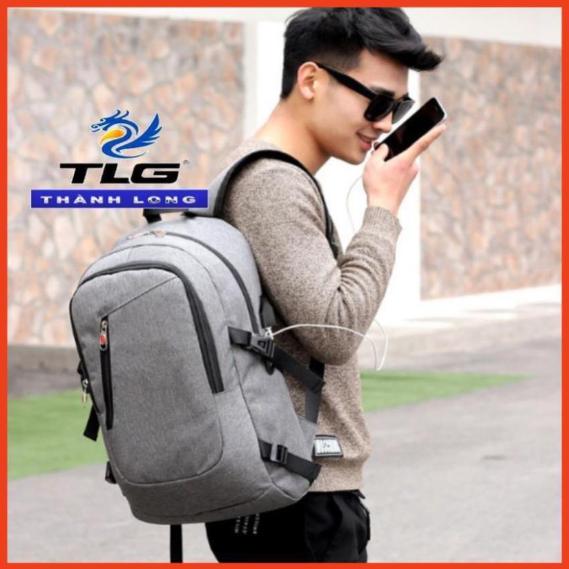 Balo TLG Nhập mã LONGTLG giảm 10% Balo thời trang kèm cổng sạc USB Đồ Da Thành Long TLG 208199