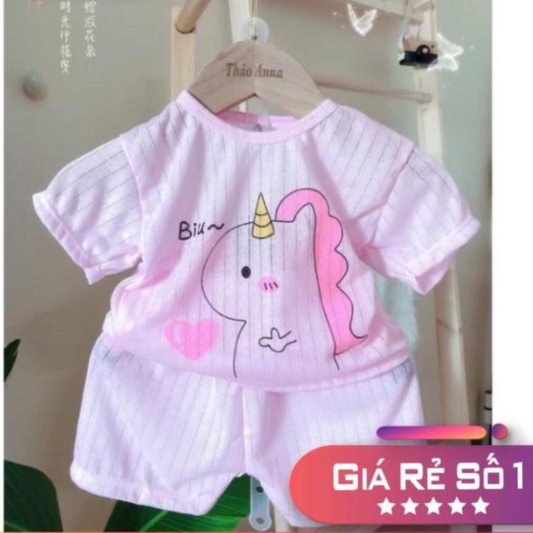 BỘ COTTON GIẤY CỘC TAY CHO BÉ 3-12 KG, GIAO MẪU NGẪU NHIÊN . .