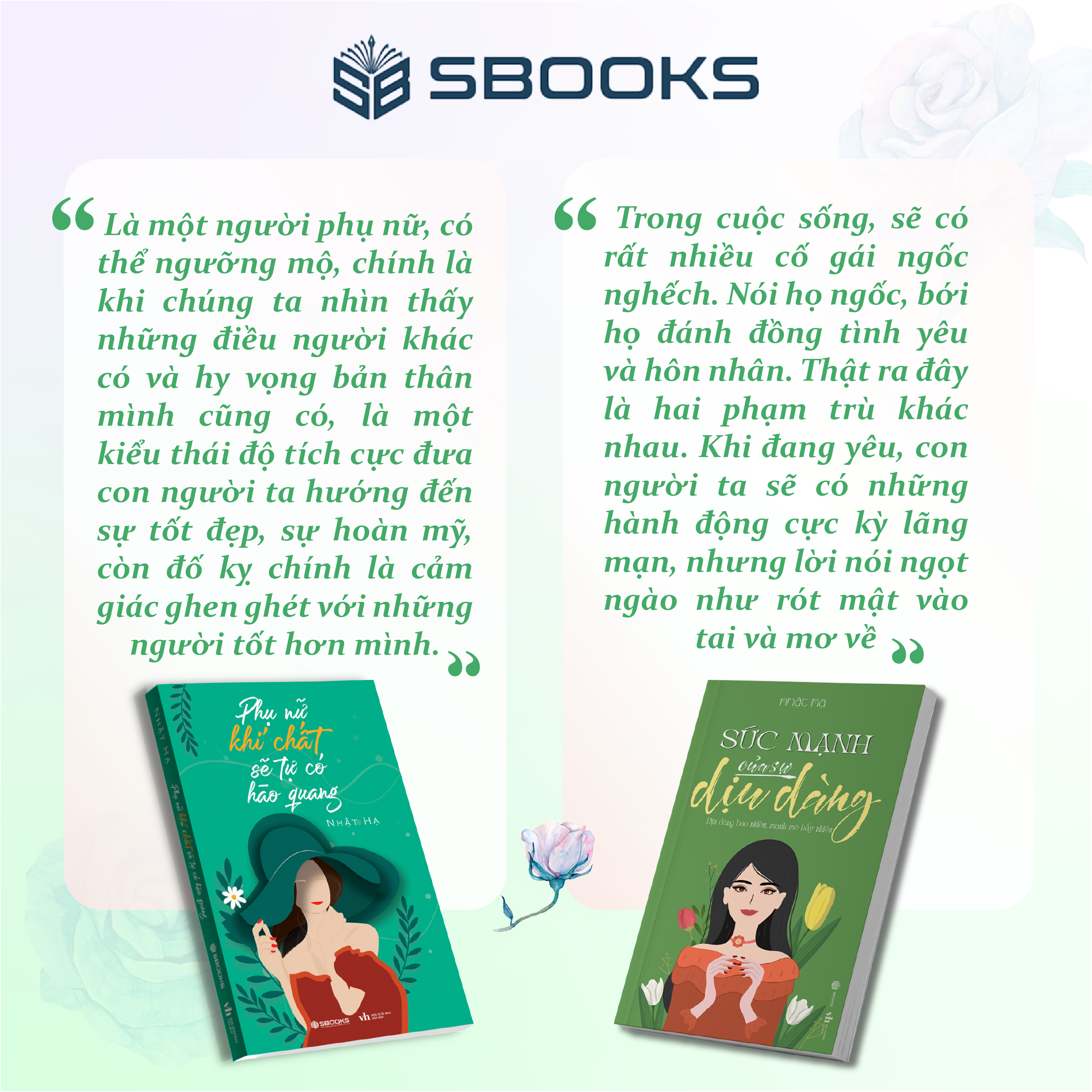 Sách Combo 2 Cuốn: Phụ Nữ Khí Chất Sẽ Tự Có Hào Quang + Sức Mạnh Của Sự Dịu Dàng - SBOOKS