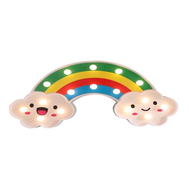 Đèn led hình cầu vồng trang trí, đèn ngủ cầu vồng