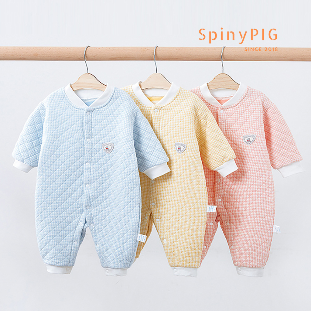 Bộ body cho bé sơ sinh 0-2 tuổi trần bông cotton dày ấm nhiều màu cho bé trai bé gái mùa đông