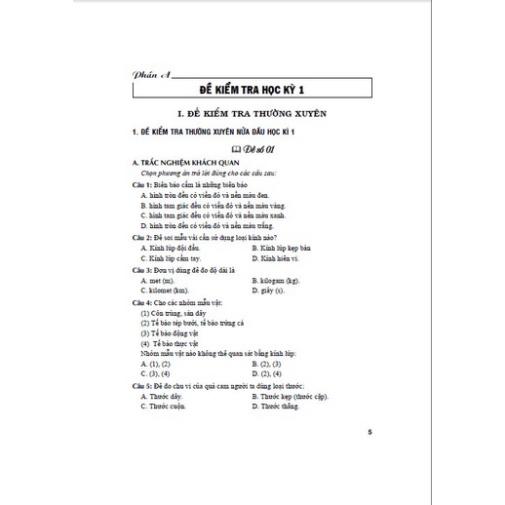 Sách - đề kiểm tra khoa học tự nhiên 6 dung kèm SGK kết nối tri thức với cuộc sống
