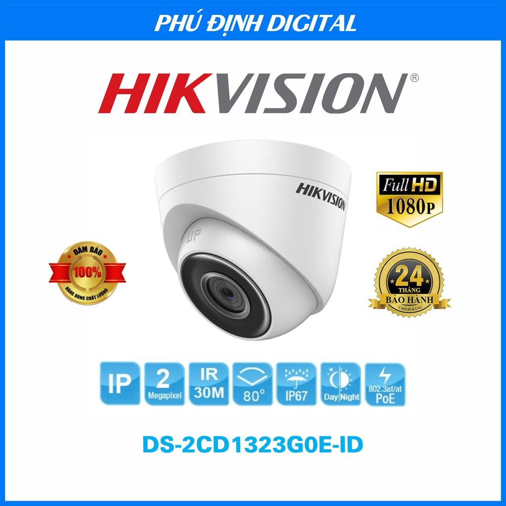 Camera IP dome 2mp Hikvision cảm biến hình ảnh siêu nét - Hàng Chính Hãng