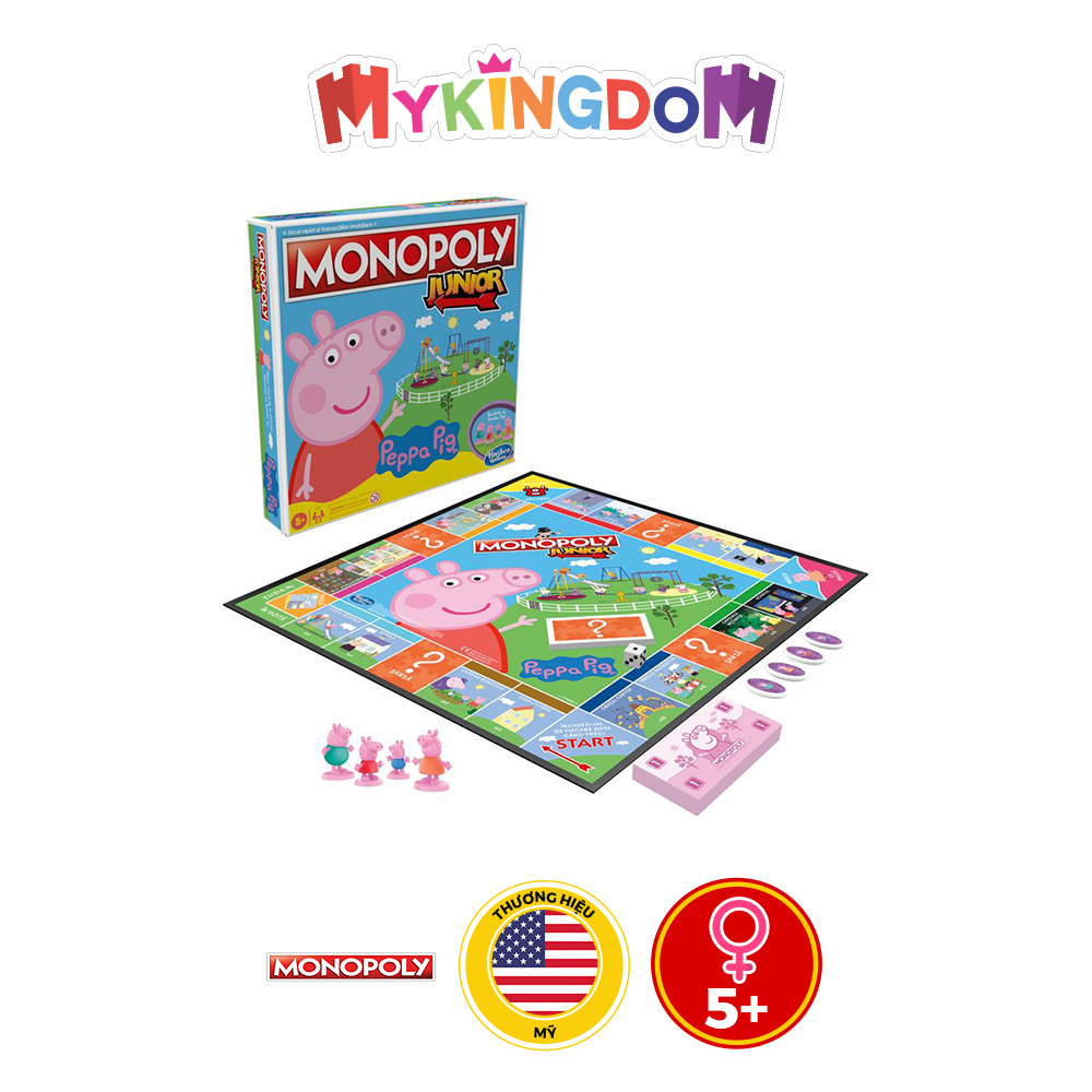 Đồ Chơi MONOPOLY Cờ Tỷ Phú Peppa Pig Bé Heo Hồng F1656