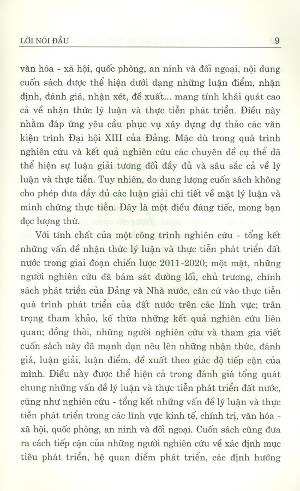 Một Số Vấn Đề Lý Luận Và Thực Tiễn Phát Triển Đất Nước: Hiện Trạng - Vấn Đề Đặt Ra - Định Hướng Trong Giai Đoạn Mới