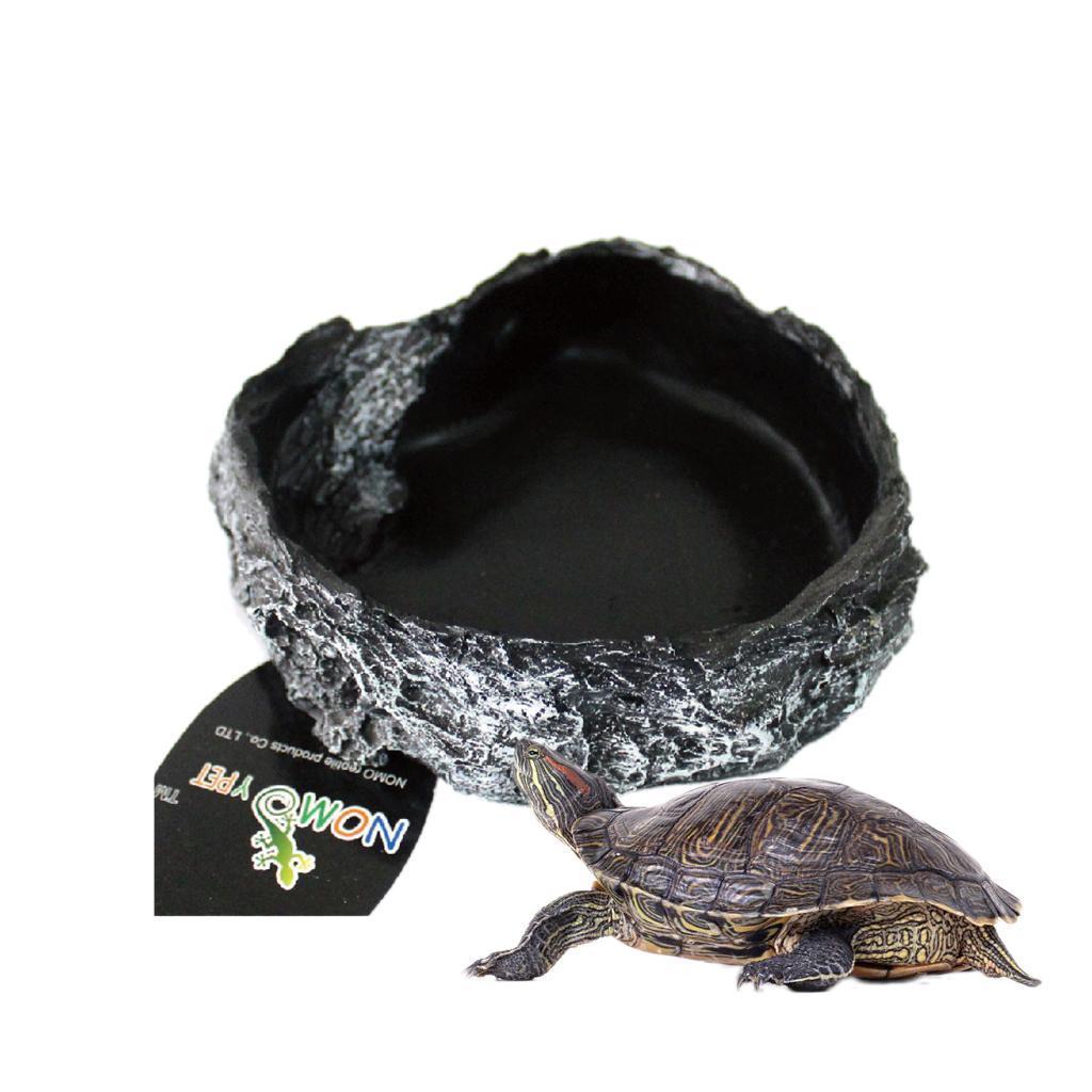 2Pcs Reptile Food Feed Dish Water Bowl for Tortoise Spider