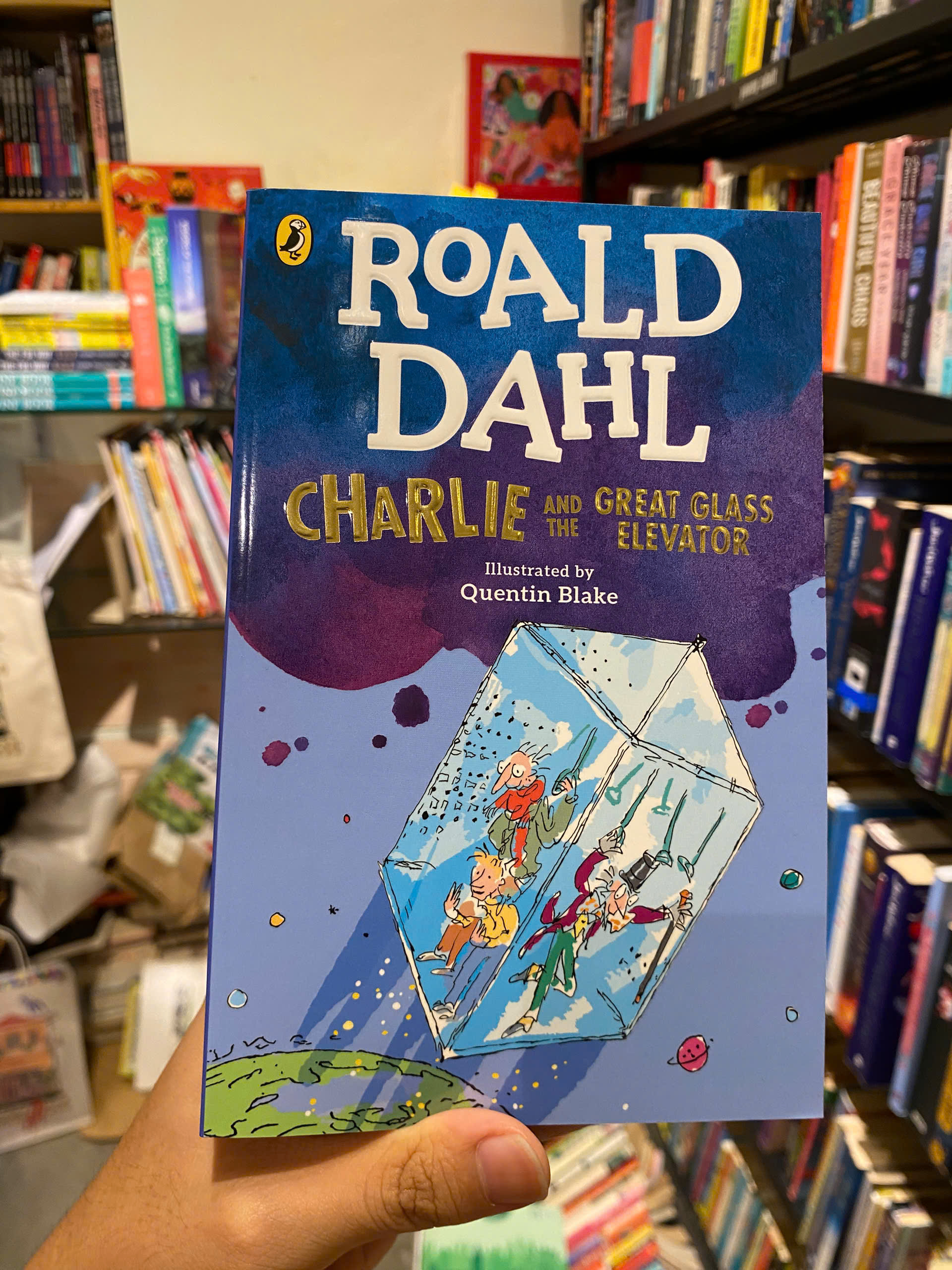 Sách - Charlie and The Great Glass Elevator by Roald Dahl | Childrens Fantasy Fiction / Ngoại văn Trẻ em Tiếng Anh
