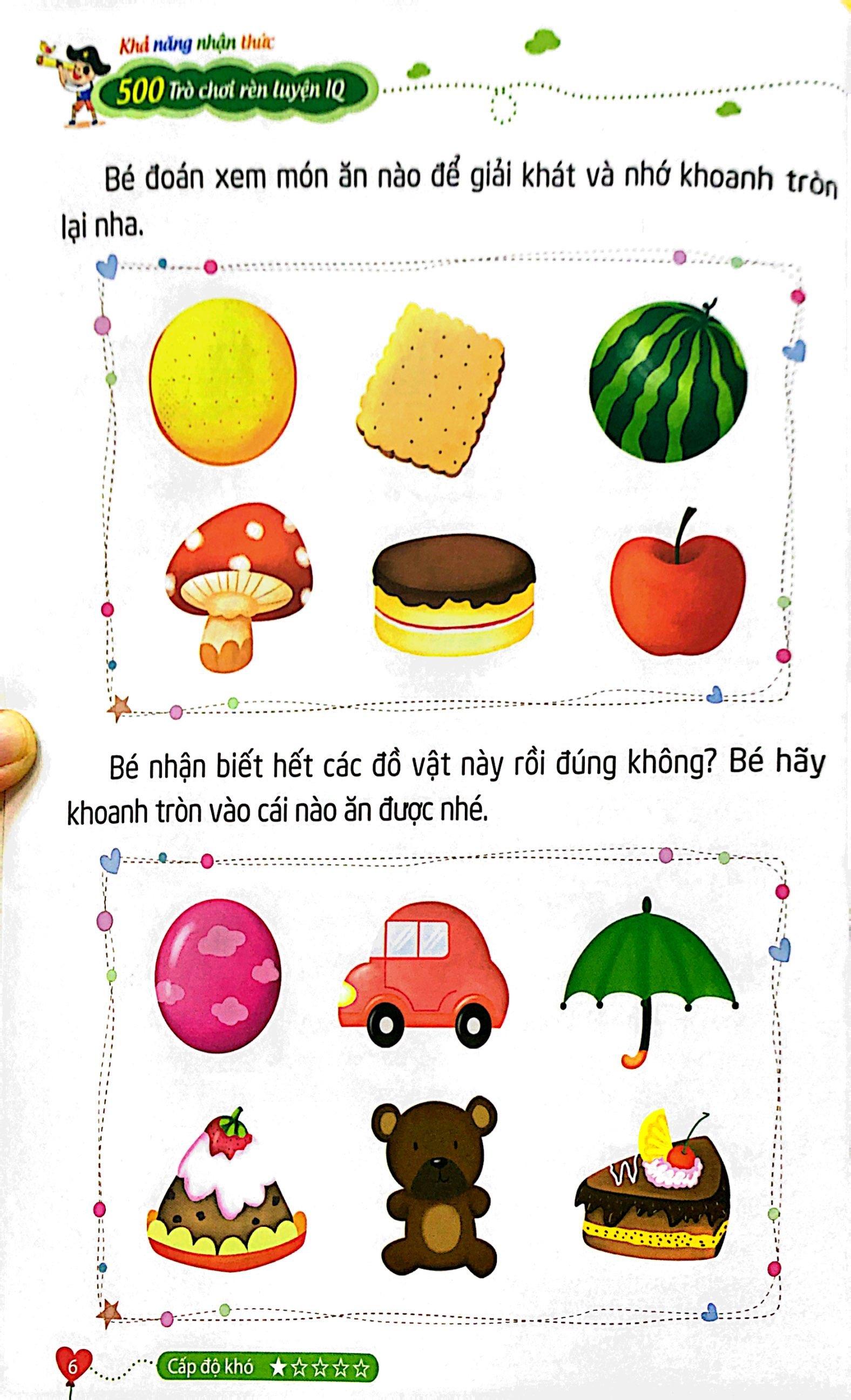 500 Trò Chơi Rèn Luyện IQ (4-10 Tuổi) - Khả Năng Nhận Thức