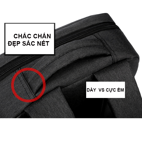 ( XEM VIDEO ) Balo laptop nam nữ Hàn quốc thời trang dày dặn chống thấm nước để được laptop 26x36cm 113 BEE GEE ( balo hộp 2 kéo ngang )