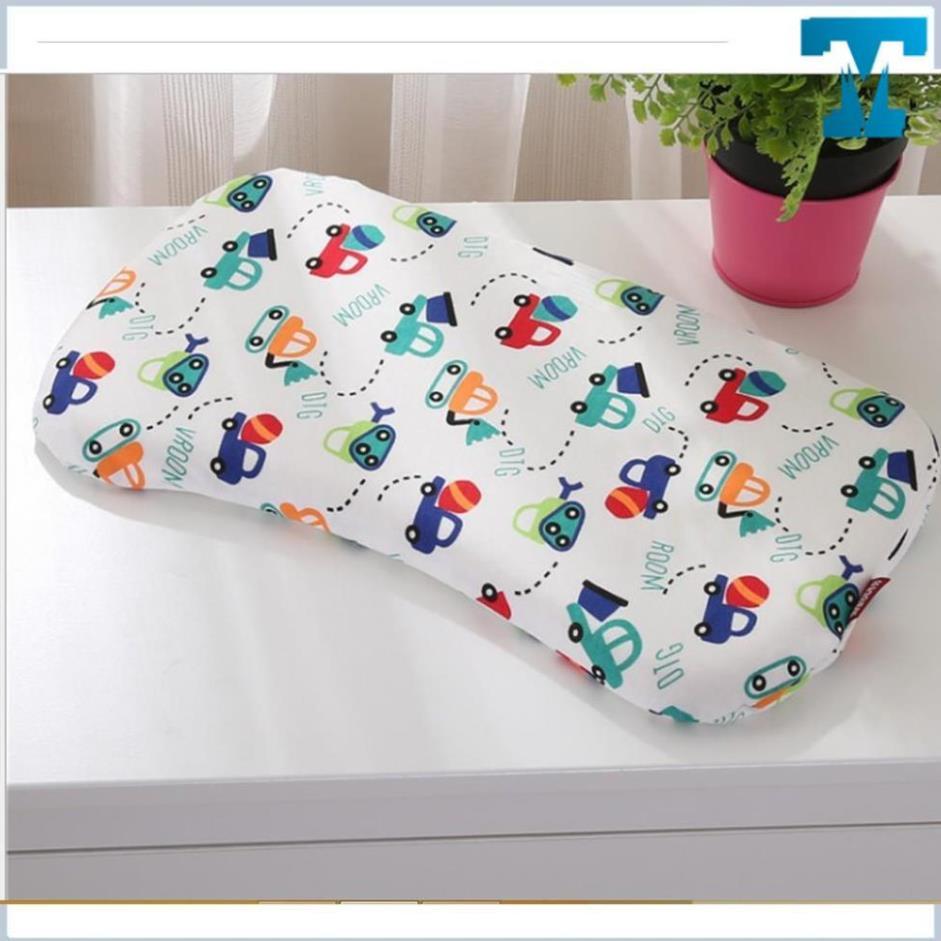 Gối Cao Su Non BABY Chống Bẹp Đầu Cho Bé Mềm Mịn Thoáng Khí LOẠI TO