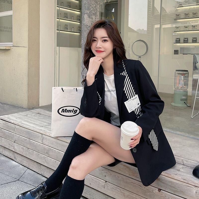 Áo Khoác Blazer Nữ Dáng Suông Phong Cách Hàn Quốc Mẫu Mới Mã SZ09D