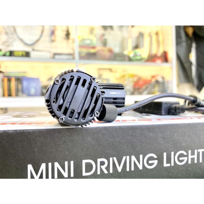 Đèn bi cầu trợ sáng mini. Công suất 30w ánh sáng Vàng - Trắng. Nguồn nhôm, tản nhiệt quạt