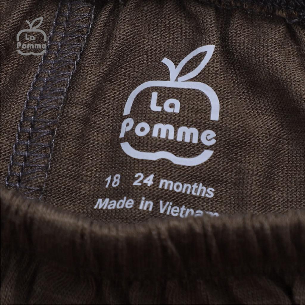 Bộ đồ cộc tay La Pomme Raglan cún nhỏ - Xanh rêu