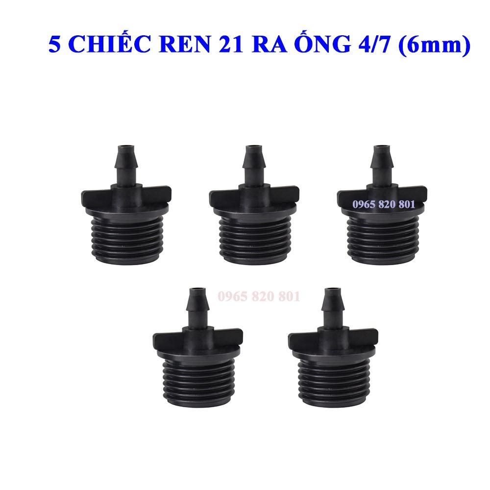 5 Chiếc chân ren 21 nối ống 4/7 tiện lợi