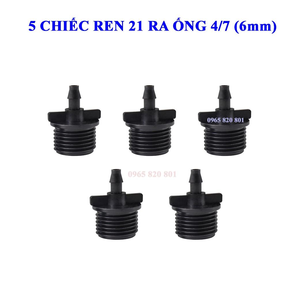 5 Chiếc chân ren 21 nối ống 4/7 (6mm) tiện lợi