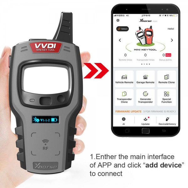 VVDI MINI TOOL - Renew và tạo chìa khóa smart key Honda và Yamaha