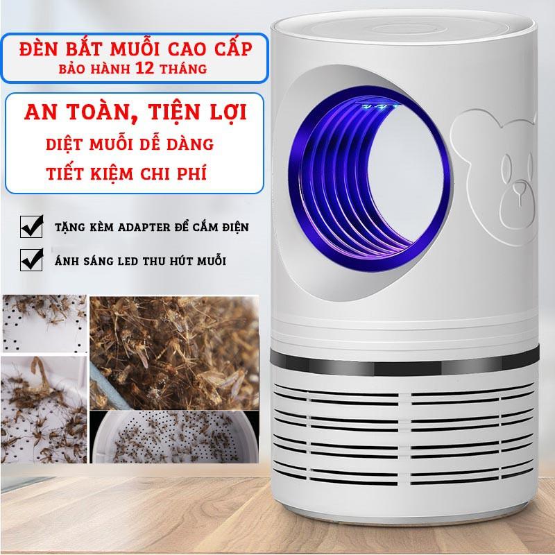 Máy Bắt Muỗi Thông Minh - Đèn Led Xanh Hút Côn Trùng , Muỗi , Bọ