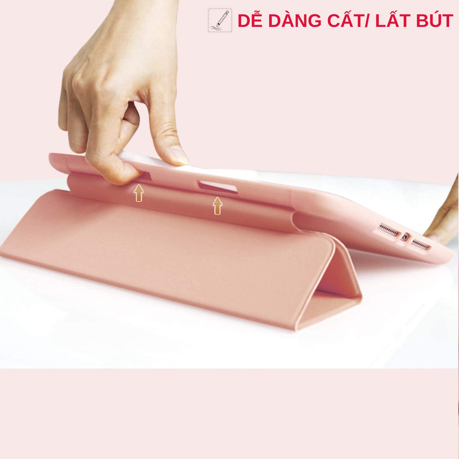 Bao Da Case Cover Dành Cho iPad Mini 6/ iPad Pro 11 inch/ iPad Air 4/ iPad Pro 12.9 inch Có Khe Cắm Apple Pencil - Hàng Chính Hãng Tamayoko