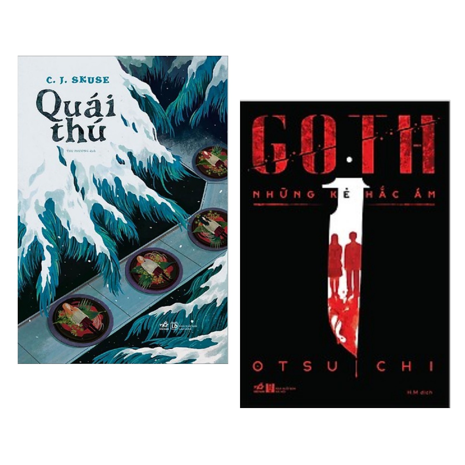 Combo 2 cuốn sách kinh dị hay : Quái thú + Goth những kẻ hắc ám - Tặng kèm Postcard HAPPY LIFE