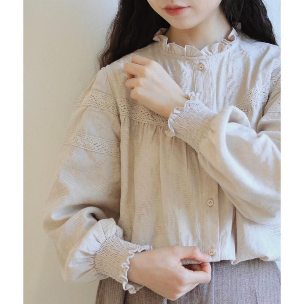 Áo sơ mi babydoll mẫu ulzzang