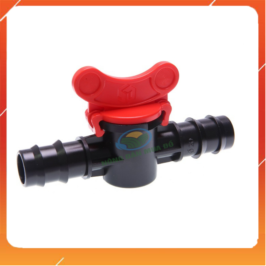 10 Van khóa ống LDPE 20mm dùng trong hệ thống tưới tự động