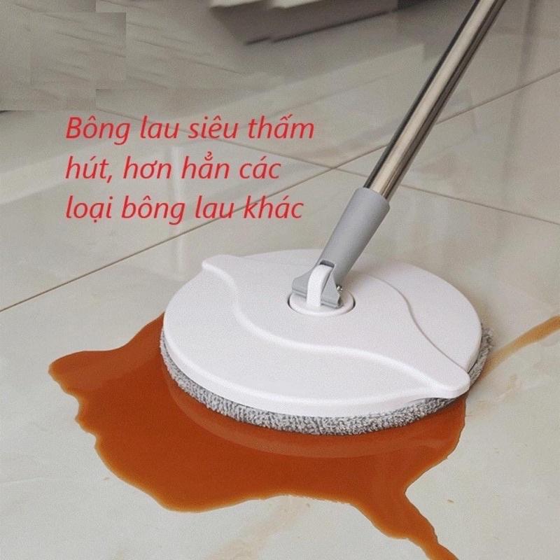 Bông lau nhà TRÒN thay thế cây lau nhà tách nước bẩn K9 K8 MOP - Miếng lau thay thế cây lau nhà tự vắt tiện dụng