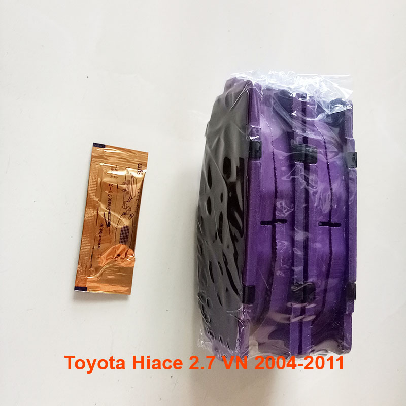 Má phanh trước, bố thắng trước xe Toyota Hiace 2.7 Việt Nam 2004, 2005, 2006, 2007, 2008, 2009, 2010, 2011 04465-YZZE9 mã PN1516