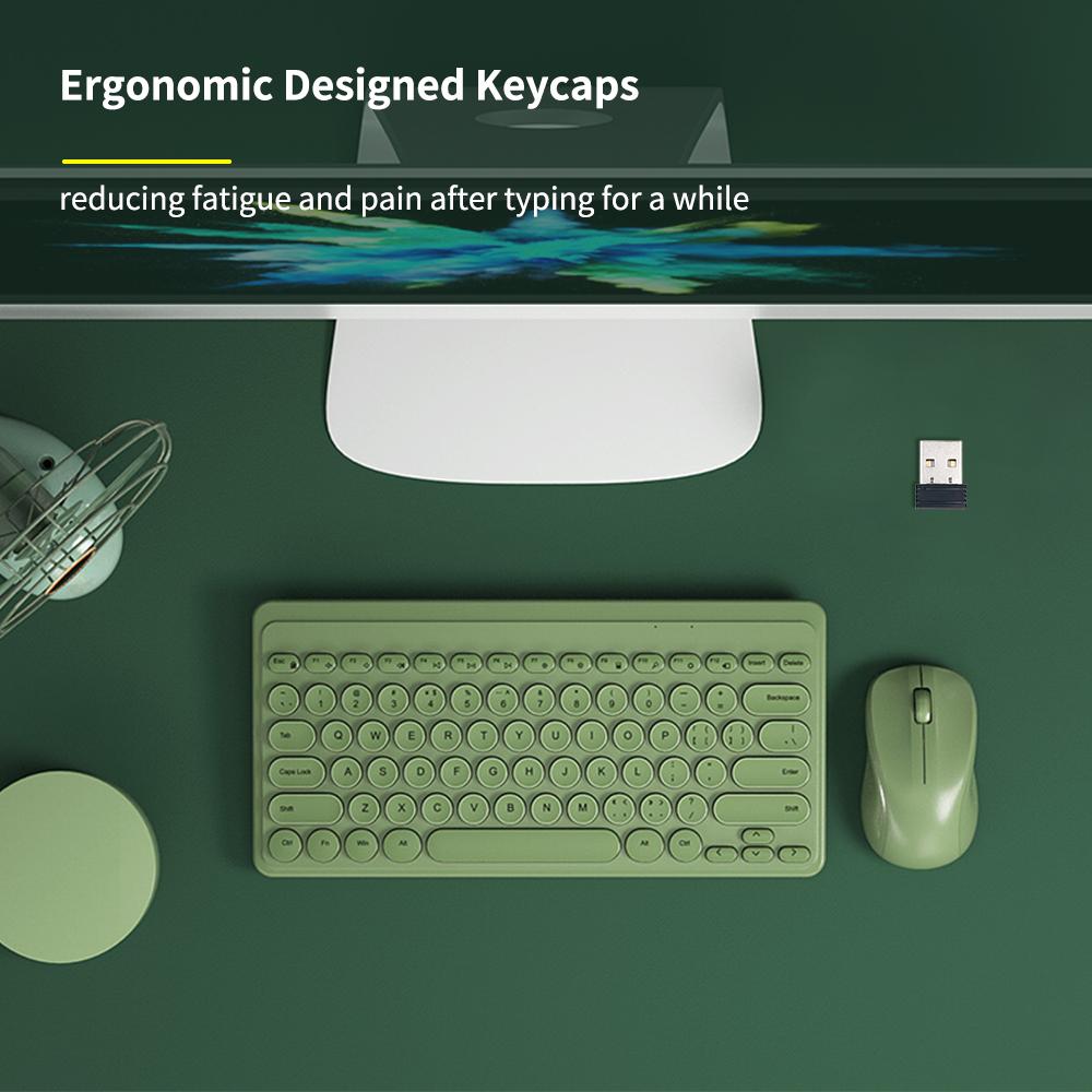 Bàn phím và chuột không dây USB công thái học ít tiếng ồn tiết kiệm năng lượng dành cho Windows