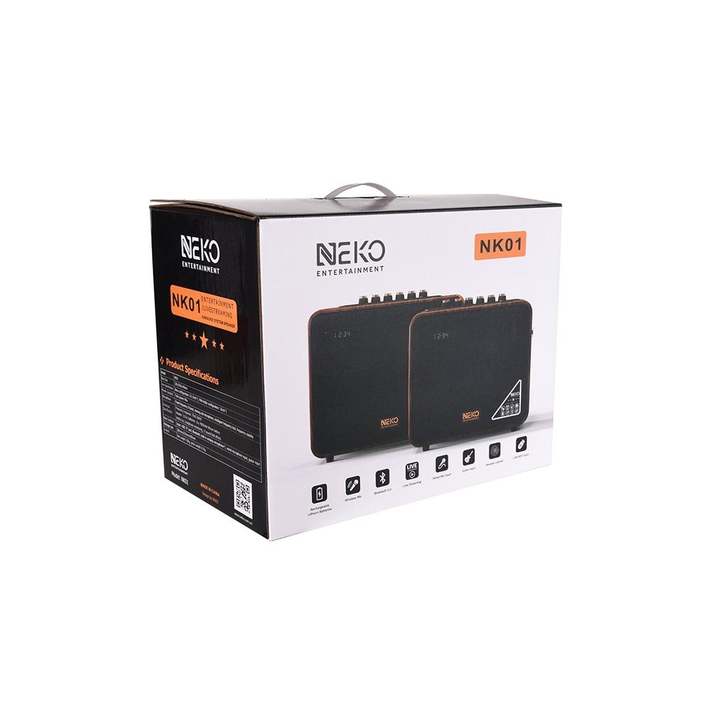 Loa di động Neko NK01 có Bluetooth kèm 01 mic không dây, Loa karaoke xách tay Neko NK01, công suất 40W