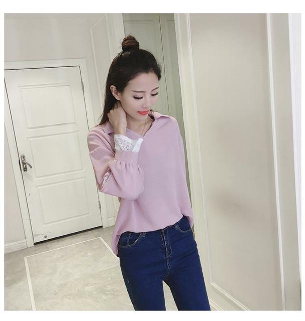 ÁO HỒNG PHỐI TAY REN