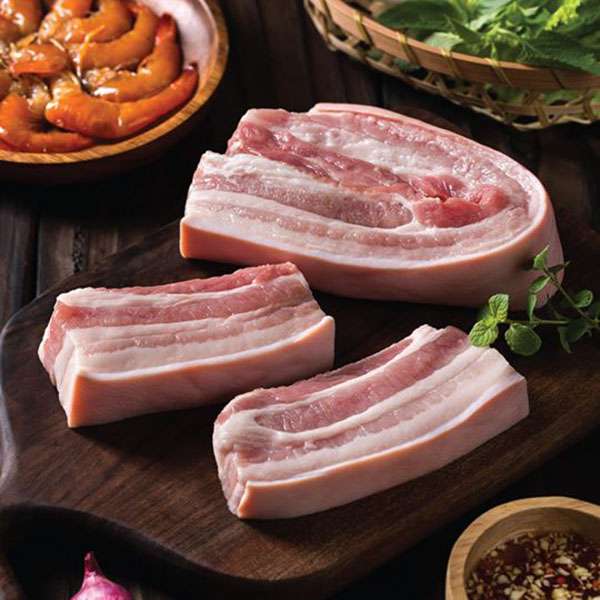 Thịt ba chỉ heo Truefood nhập khẩu 500g