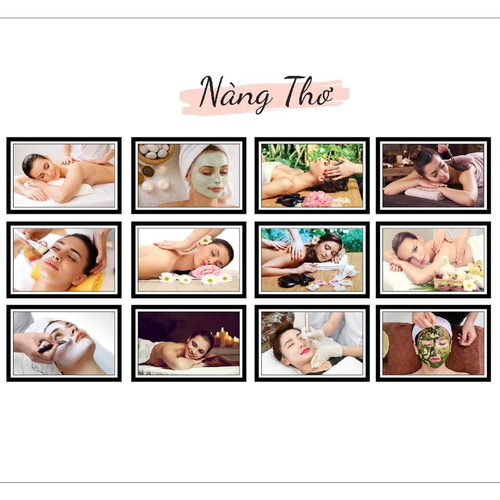 BỘ 12 HÌNH DECAL DÁN TƯỜNG SPA_DECAL VIP