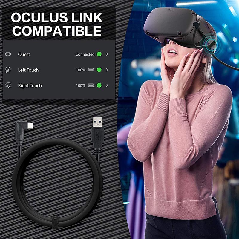 Cáp sạc dòng dữ liệu 7M/6M/5M cho Oculus Quest 2 1 VR Link USB 3.2 Truyền dữ liệu Cáp USB-A Type-C cho PICO NEO 3/4 Pro Màu sắc: 3M A TO C