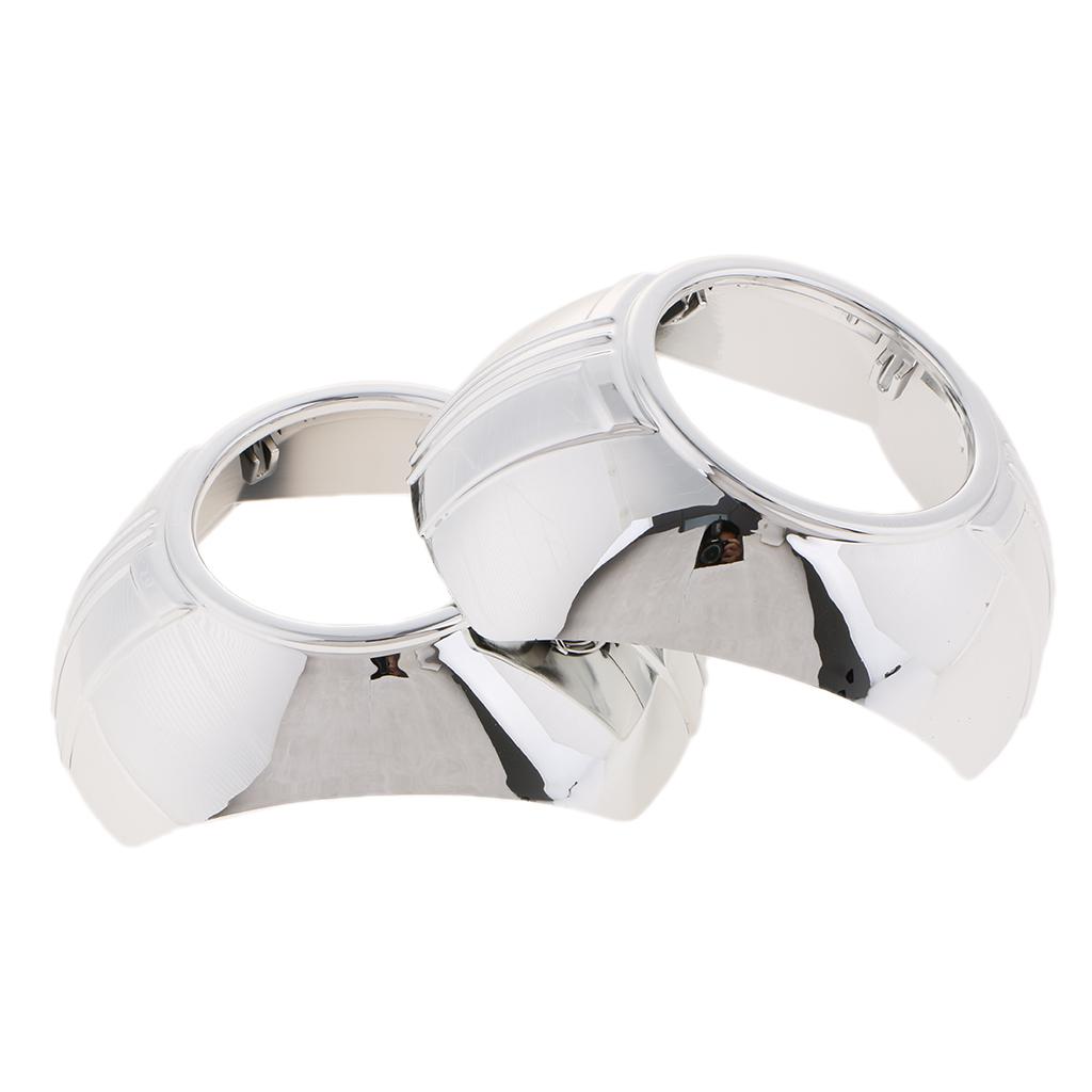 Pair 3.0 Inch Bi-xenon Projector Lens Shrouds Mask Cover for Ford