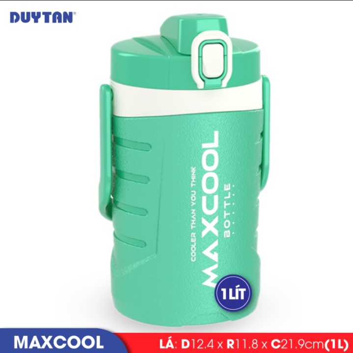 Bình giữ nhiệt nhựa Duy Tân Maxcool 1 lít (12.4 x 11.8 x 21.9 cm) - 13658 - Giao màu ngẫu nhiên - Hàng chính hãng