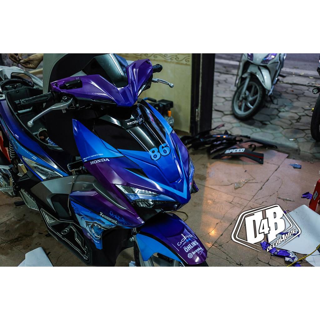 Tem trùm dành cho  xe Air Blade 2016 Shark