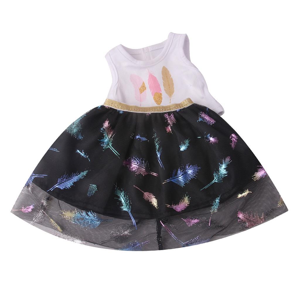 18'' American Doll Clothes +Skirt Girl Doll Accs Girls Gifts black