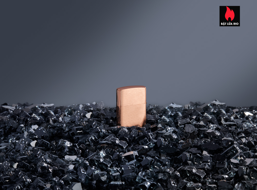 Bật Lửa Zippo 48107 – Zippo Solid Copper – Zippo Copper Case With Black Coated Stainless Steel Insert – Zippo Đồng Đỏ Nguyên Khối 2022