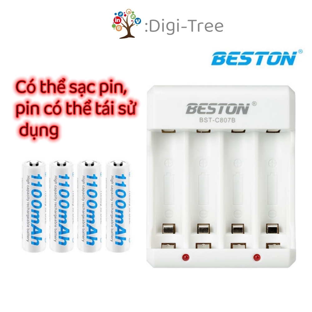 Pin sạc AA / AAA Beston  cho Micro, Điều khiển từ xa, Pin có thể tái sử dụng