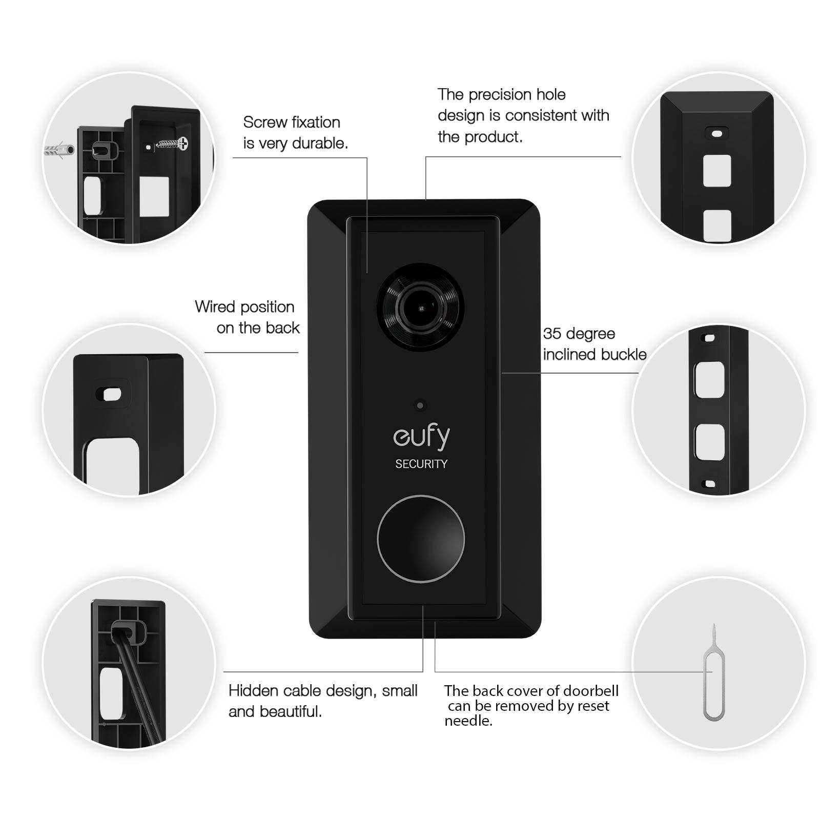 Eufy Battery Video Doorbell 2K HD Resolution (Battery -Powerd)