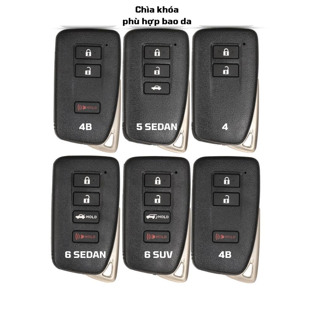Bao da dành cho móc khoá bọc ốp chìa khóa xe ô tô Lexus ES350 IS/ES/GS/NX/RX/GX GS300 GS350 IS250 ES250 NX200 Lexus6+