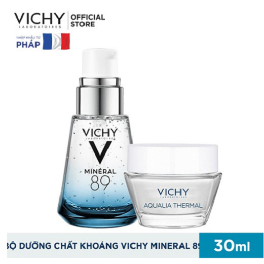 Bộ sản phẩm Dưỡng Chất (Serum) Giàu Khoáng Chất Vichy Mineral 89 Giúp Da Sáng Mịn Và Căng Mượt