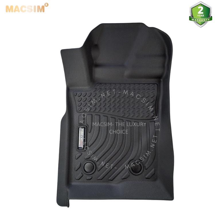 Thảm lót sàn xe ô tô Ford Ranger Raptor 2023 Nhãn hiệu Macsim chất liệu nhựa TPE cao cấp màu đen