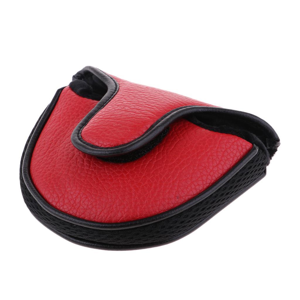 2x PU Golf Mallet Putter Cover Head Cover Golf Putter Sleeve Golf Part
