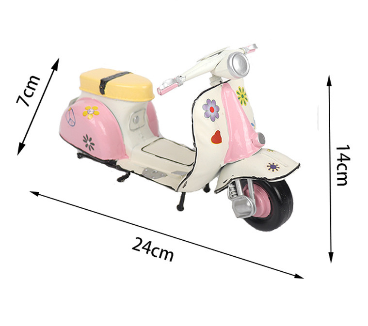 Mô Hình Xe Vespa Vintage - Mô Hình Thủ Công - Quà Tặng - Décor Home - Décor Quán Cafe