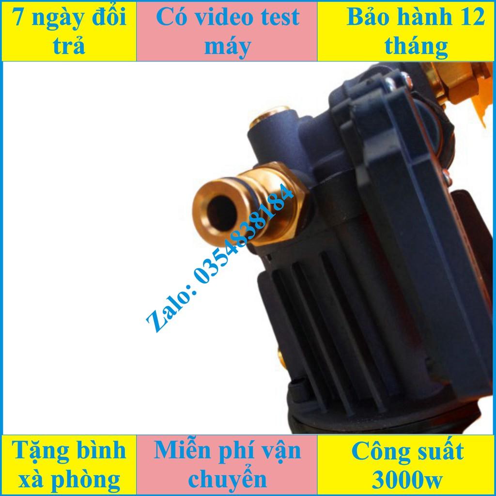 Máy rửa xe áp lực cao boss 3000w tặng bình xịt bọt tuyết và ống nối dày siêu bền